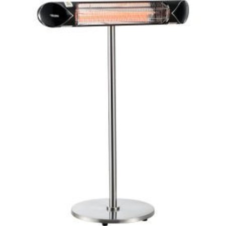 GLOBAL EQUIPMENT Infrared Patio Heater w/Remote Control, Free Standing, 1500W, 35-3/8"L 246722